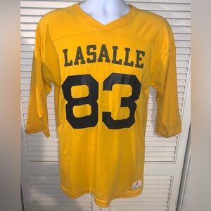 Vintage Champion Yellow LaSalle 83 Jersey Men’s Medium